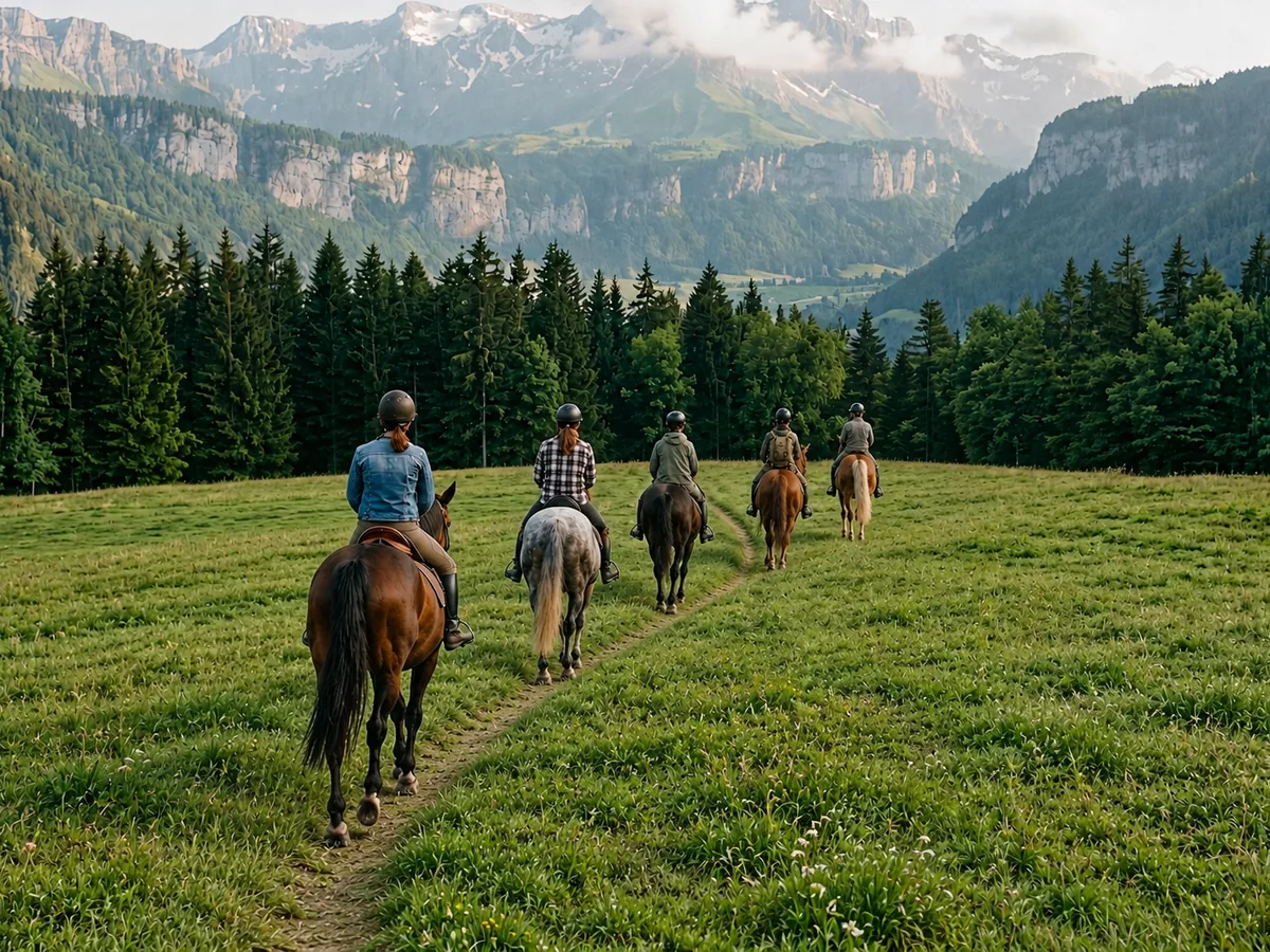 Balade à cheval en Savoie, autour de Saint-Julien-Mont-Denis