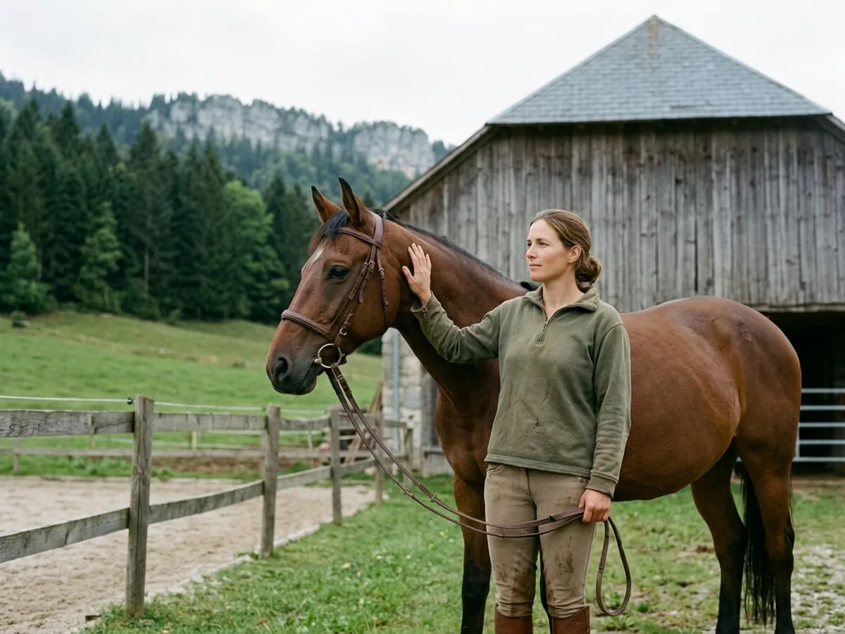 Cours d'équitation à Saint-Julien-Mont-Denis, Savoie