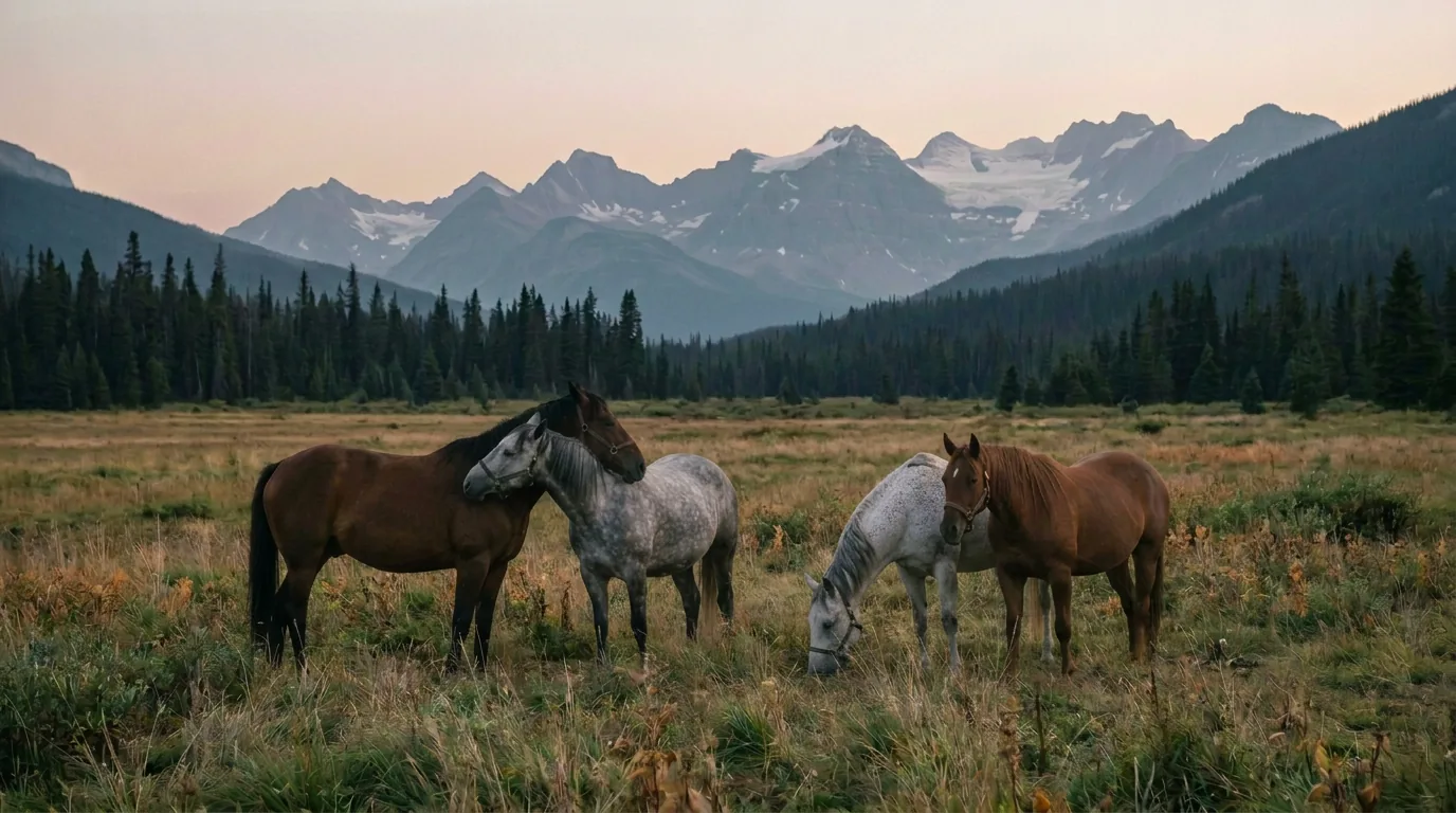 Chevaux en liberté, Le Pied à l'Étrier, Savoie